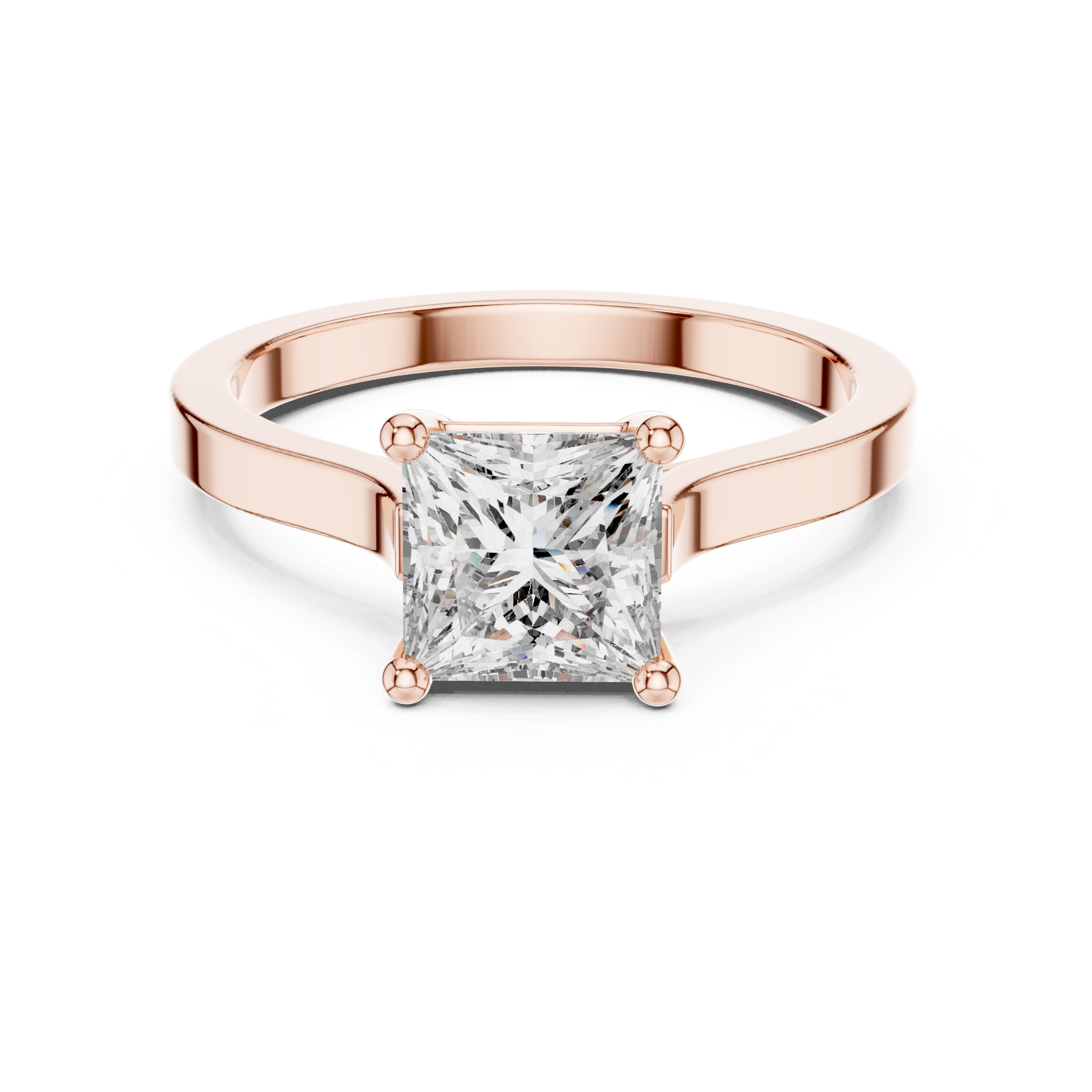 Elegant Rose Gold Solitaire Diamond Ring – IGI Certified