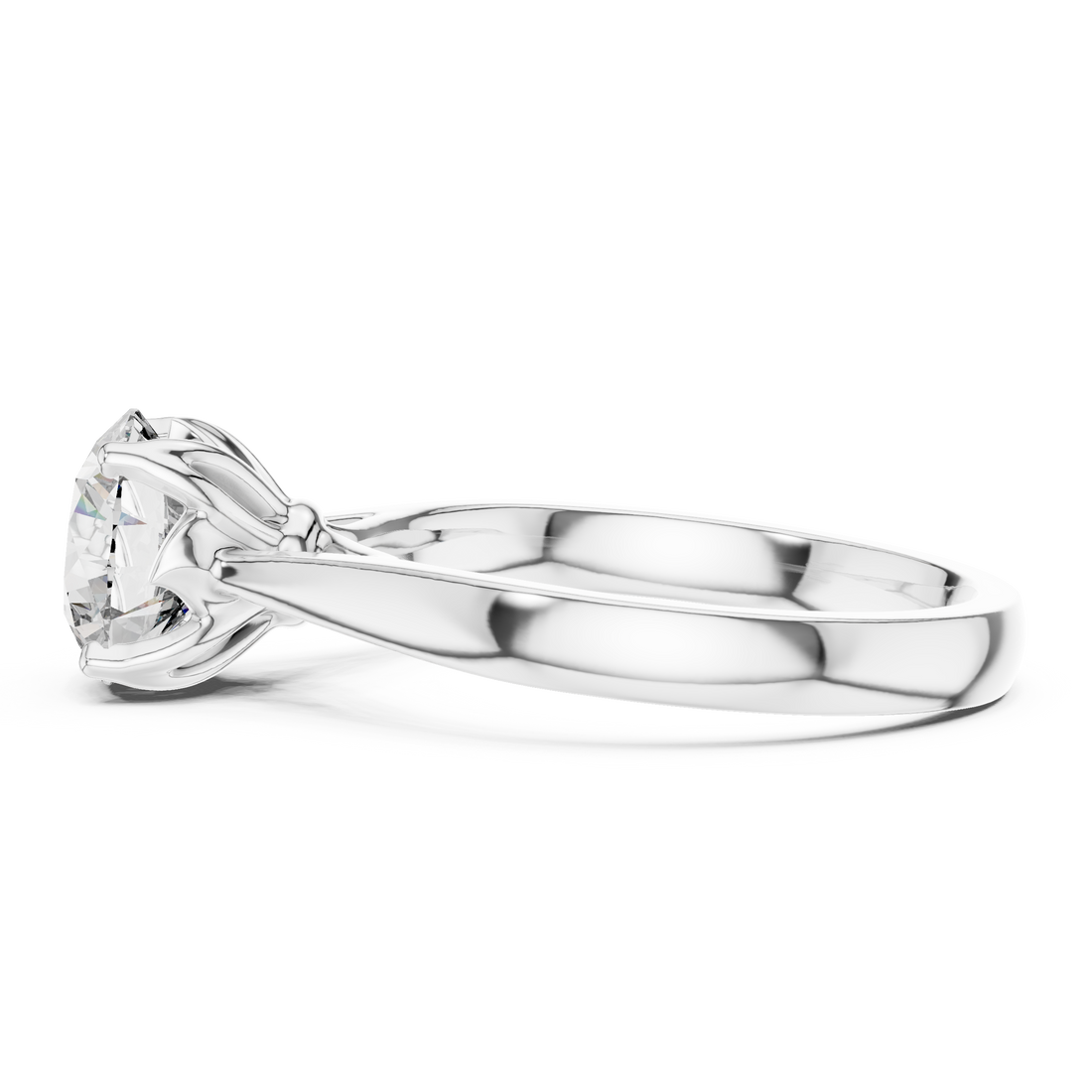 Timeless Solitaire Diamond Ring in 18K Rose Gold