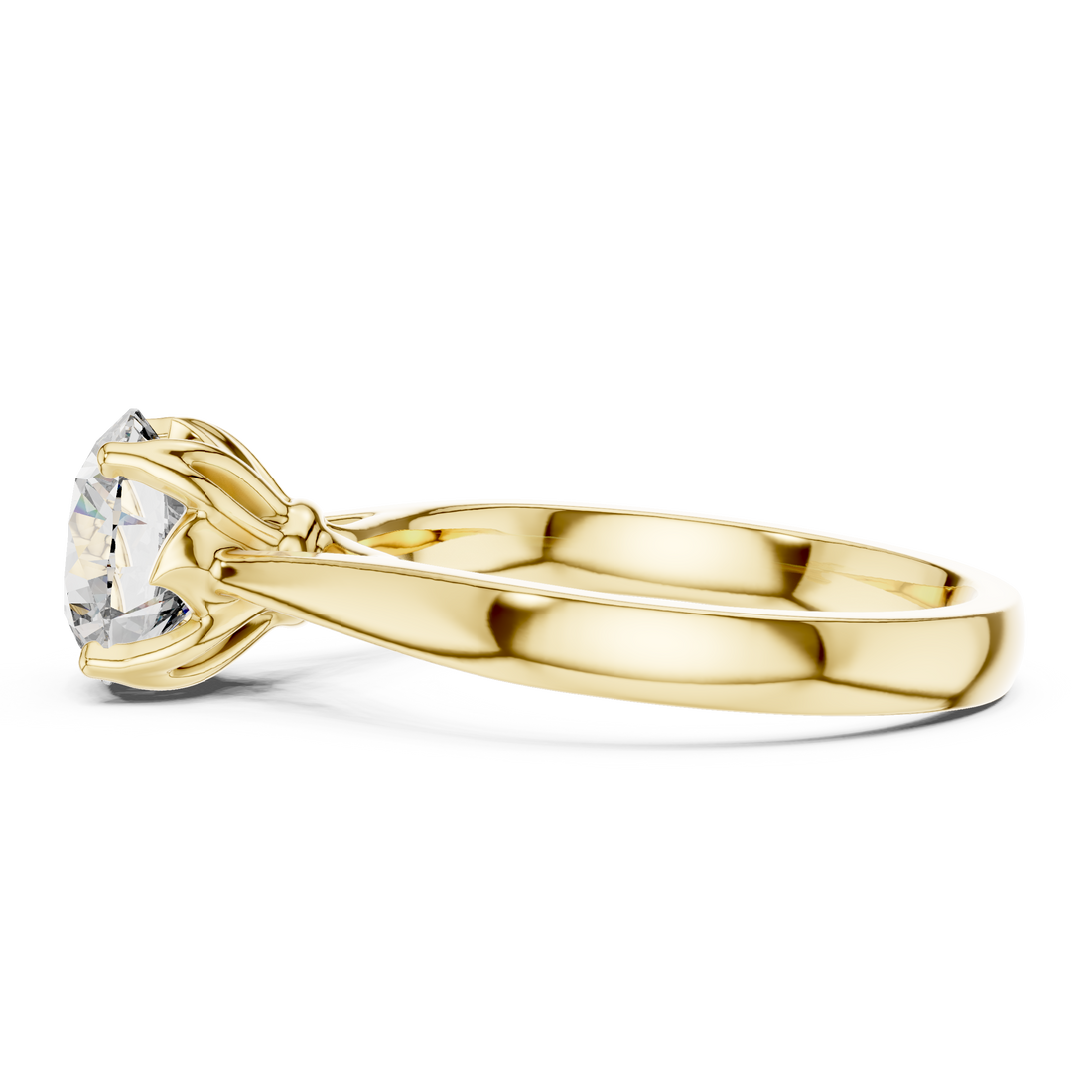 Timeless Solitaire Diamond Ring in 18K Rose Gold