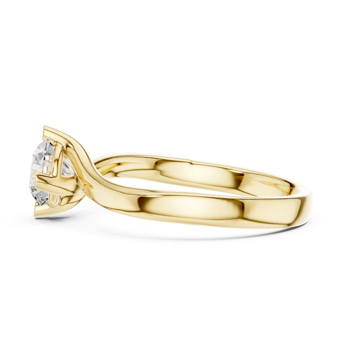 Elegant Solitaire Rose Gold Diamond Ring