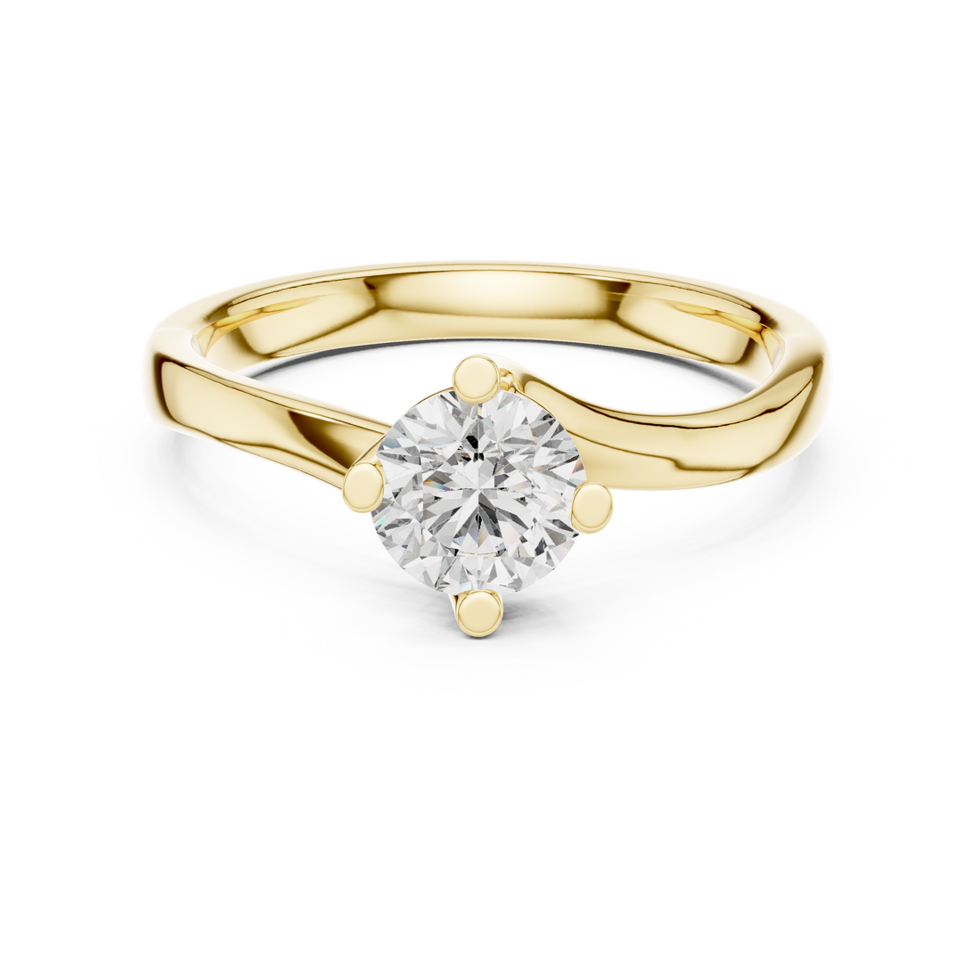 Elegant Solitaire Rose Gold Diamond Ring