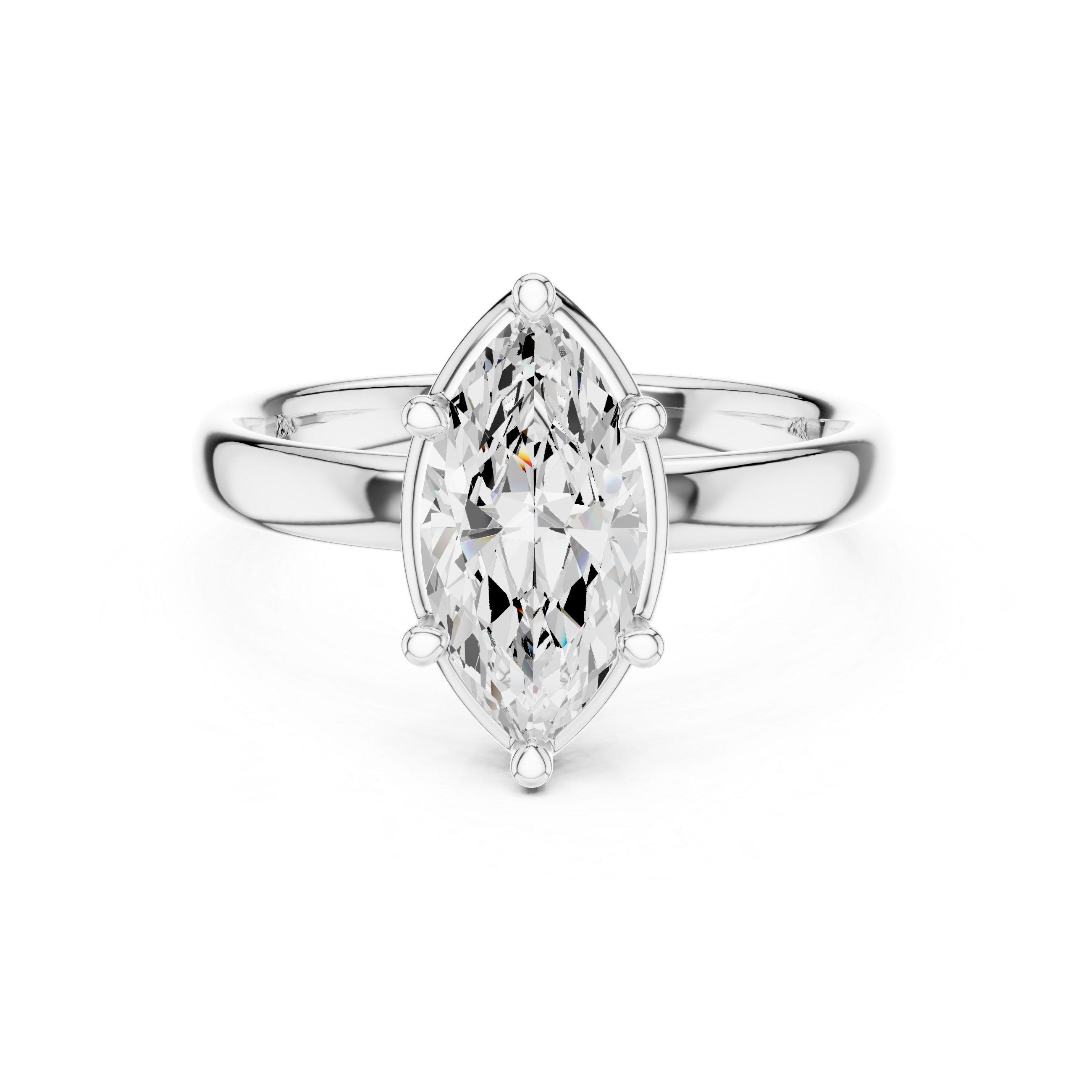 Marquise Cut Solitaire Lab-Grown Diamond Ring | Rose Gold | IGI Certified | Kiashaa Jewellery