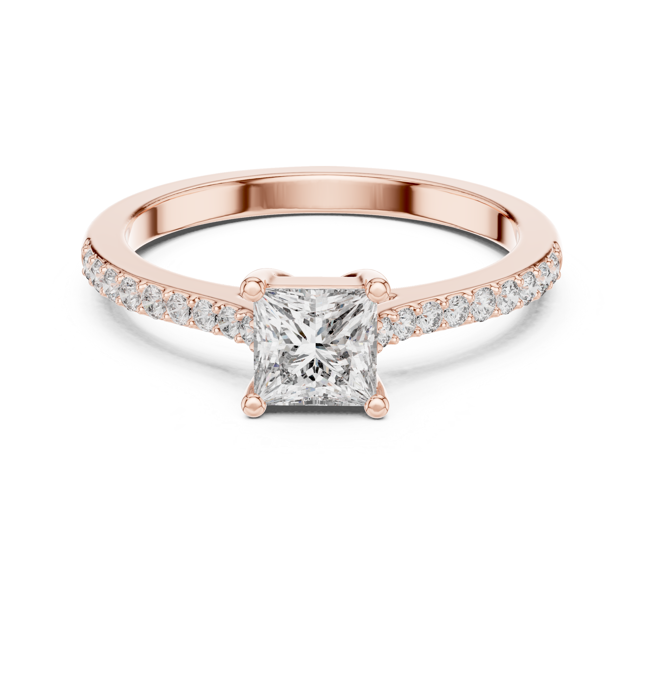 IGI Certified Lab-Grown Diamond Solitaire Engagement Ring | 14K & 18K Rose Gold | Kiashaa Jewellery