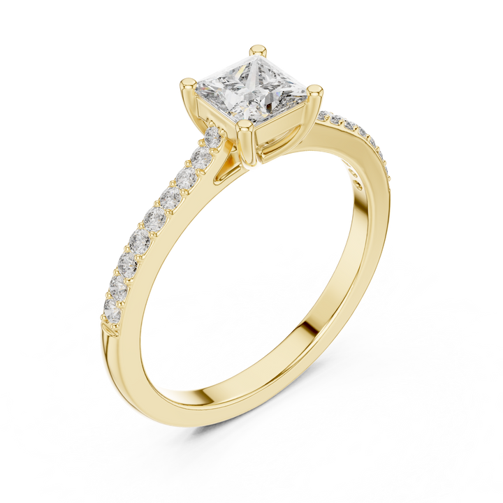 IGI Certified Lab-Grown Diamond Solitaire Engagement Ring | 14K & 18K Rose Gold | Kiashaa Jewellery