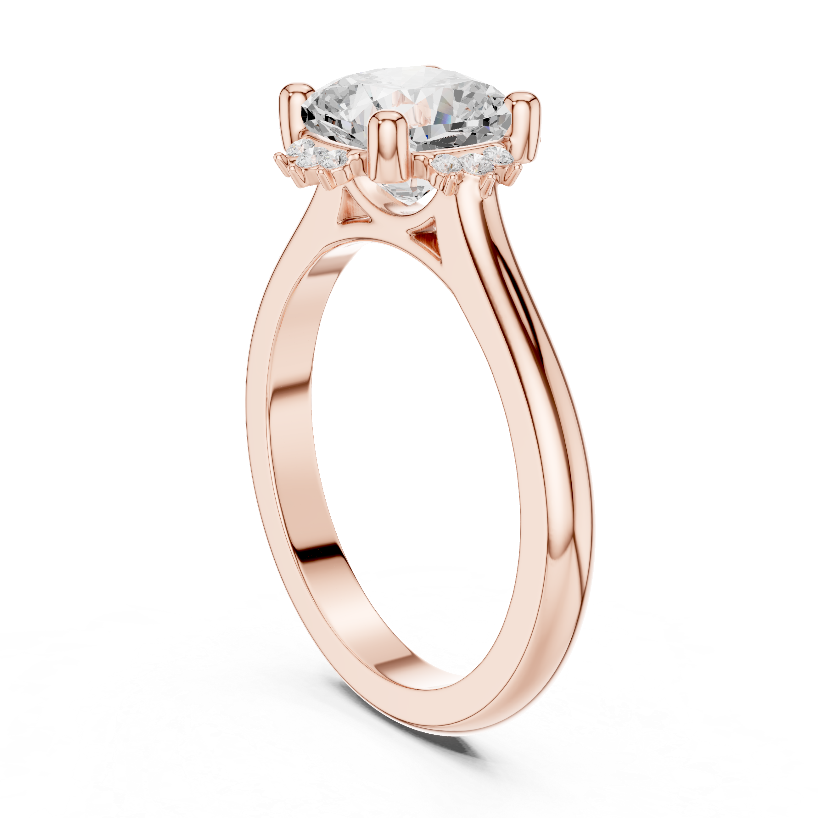 IGI Certified Lab-Grown Diamond Engagement Ring | 14K & 18K Rose Gold | Kiashaa Jewellery