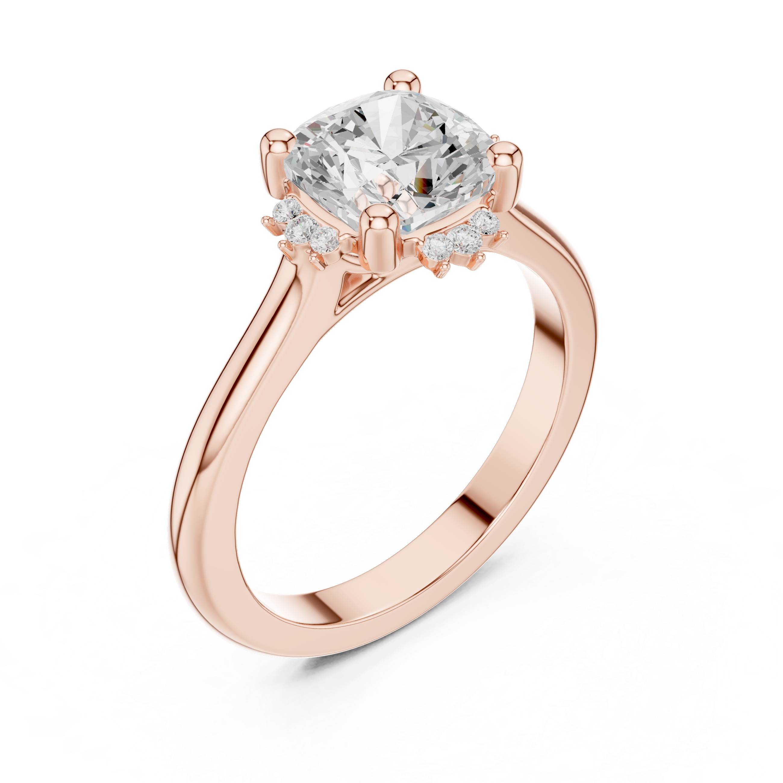 IGI Certified Lab-Grown Diamond Engagement Ring | 14K & 18K Rose Gold | Kiashaa Jewellery