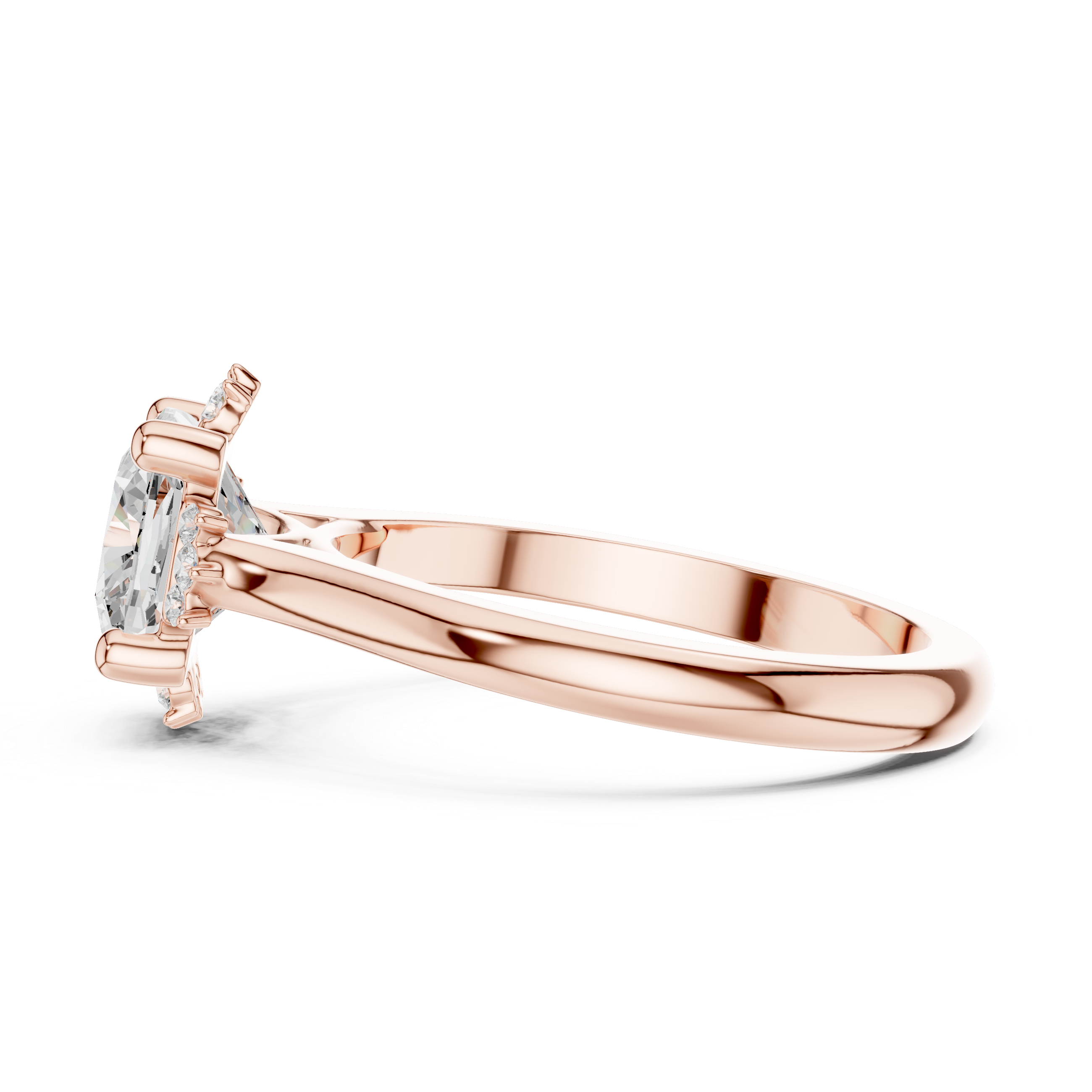 IGI Certified Lab-Grown Diamond Engagement Ring | 14K & 18K Rose Gold | Kiashaa Jewellery