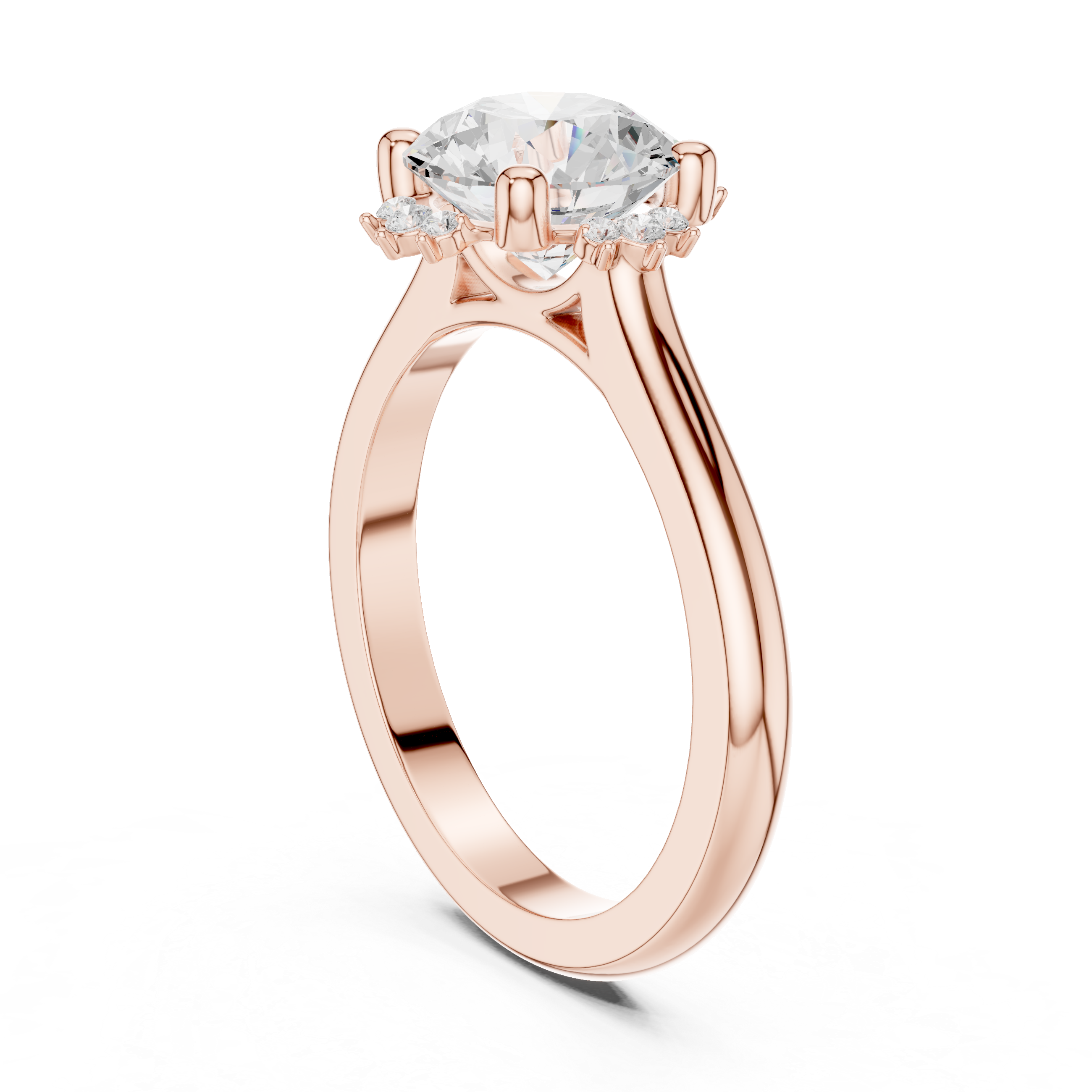 IGI Certified Solitaire Lab-Grown Diamond Engagement Ring | 14K & 18K Rose Gold | Kiashaa Jewellery