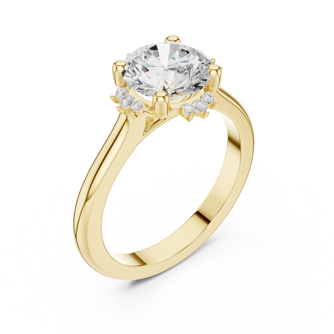 IGI Certified Solitaire Lab-Grown Diamond Engagement Ring | 14K & 18K Rose Gold | Kiashaa Jewellery