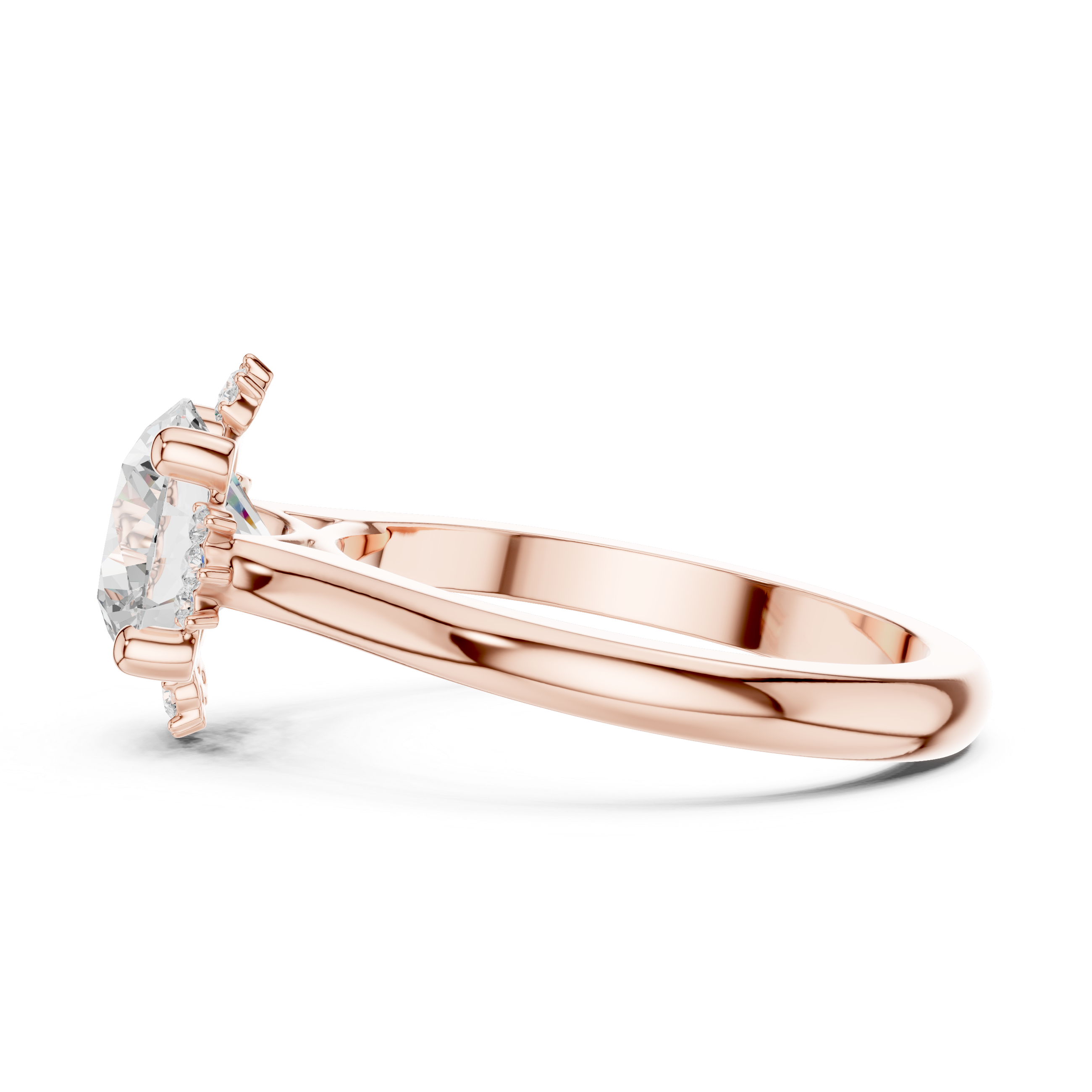 IGI Certified Solitaire Lab-Grown Diamond Engagement Ring | 14K & 18K Rose Gold | Kiashaa Jewellery