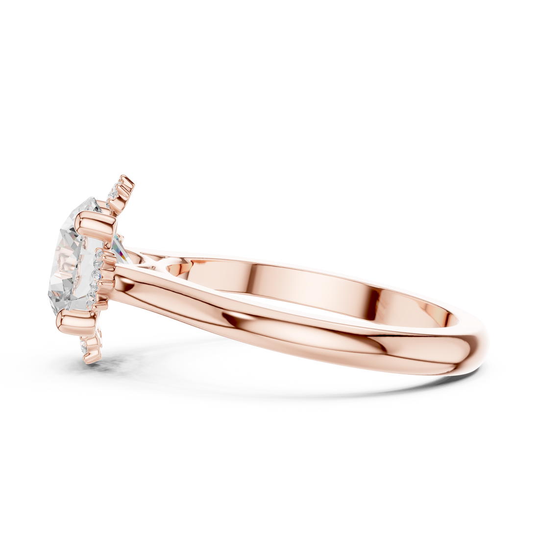 IGI Certified Solitaire Lab-Grown Diamond Engagement Ring | 14K & 18K Rose Gold | Kiashaa Jewellery