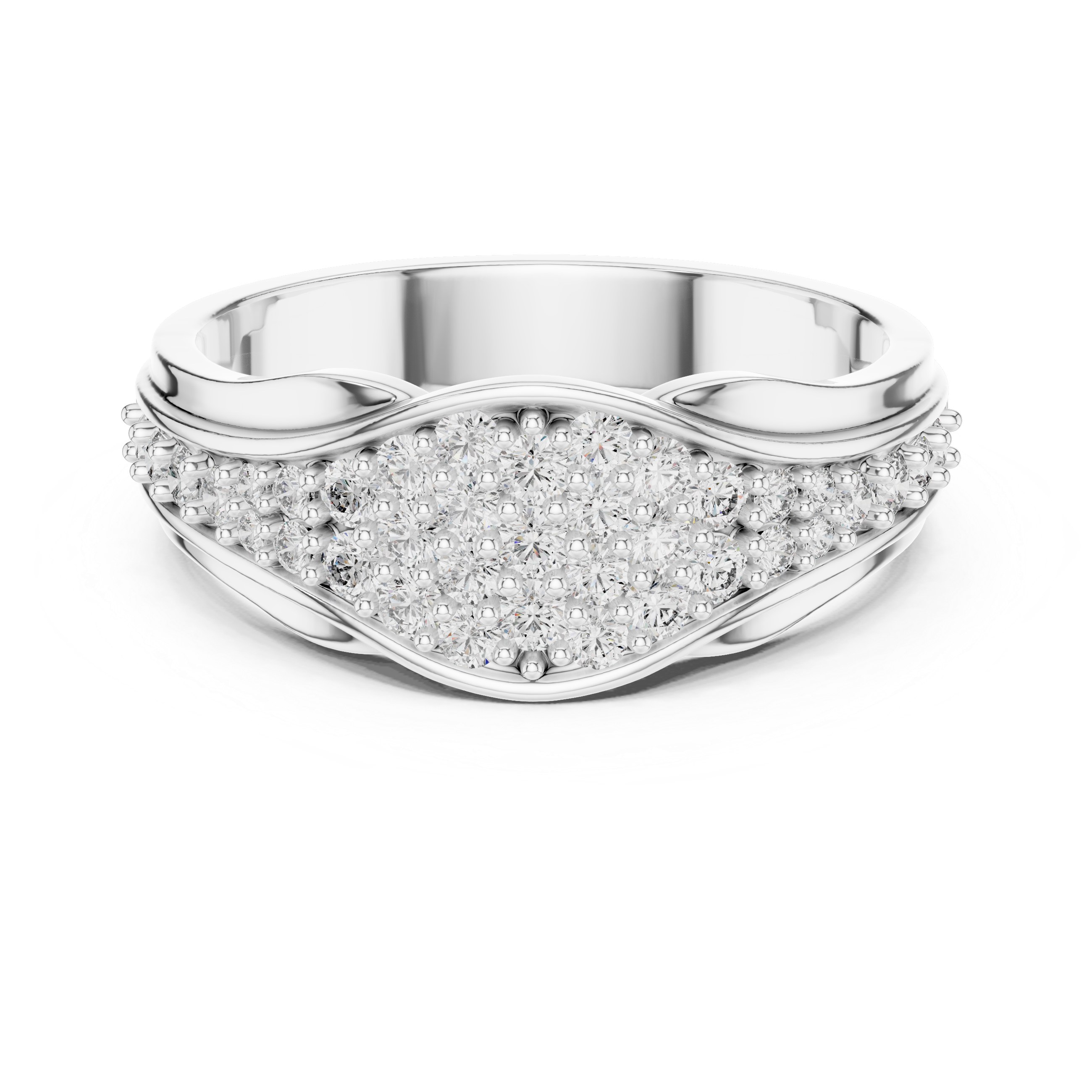 IGI Certified Lab-Grown Diamond Designer Rose Gold Ring | 14K & 18K Gold | Kiashaa Jewellery