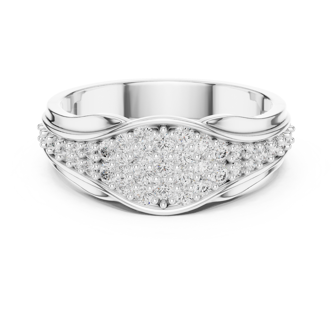 IGI Certified Lab-Grown Diamond Designer Rose Gold Ring | 14K & 18K Gold | Kiashaa Jewellery