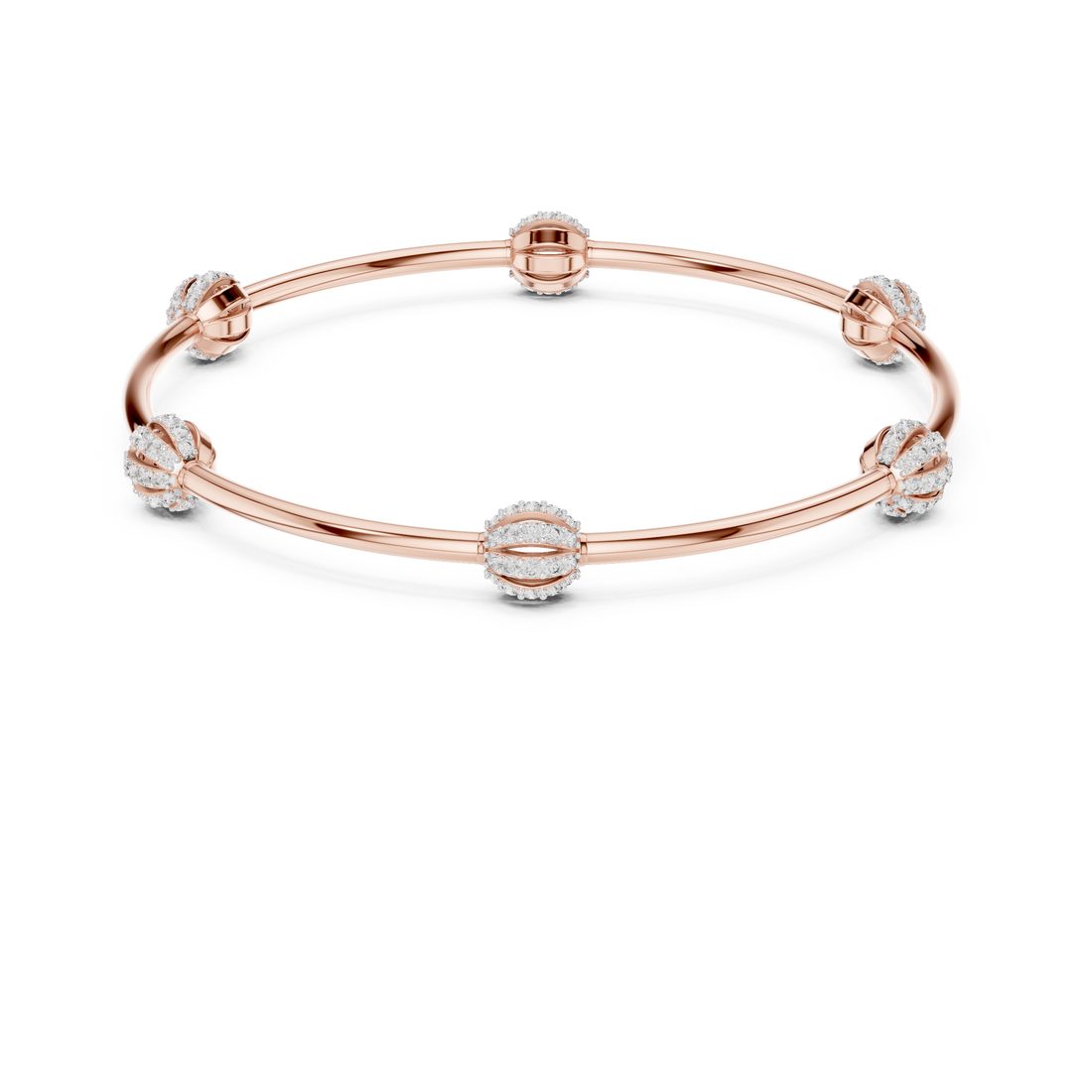 Minimalist Diamond Station Bracelet | 14K & 18K Gold | IGI Certified