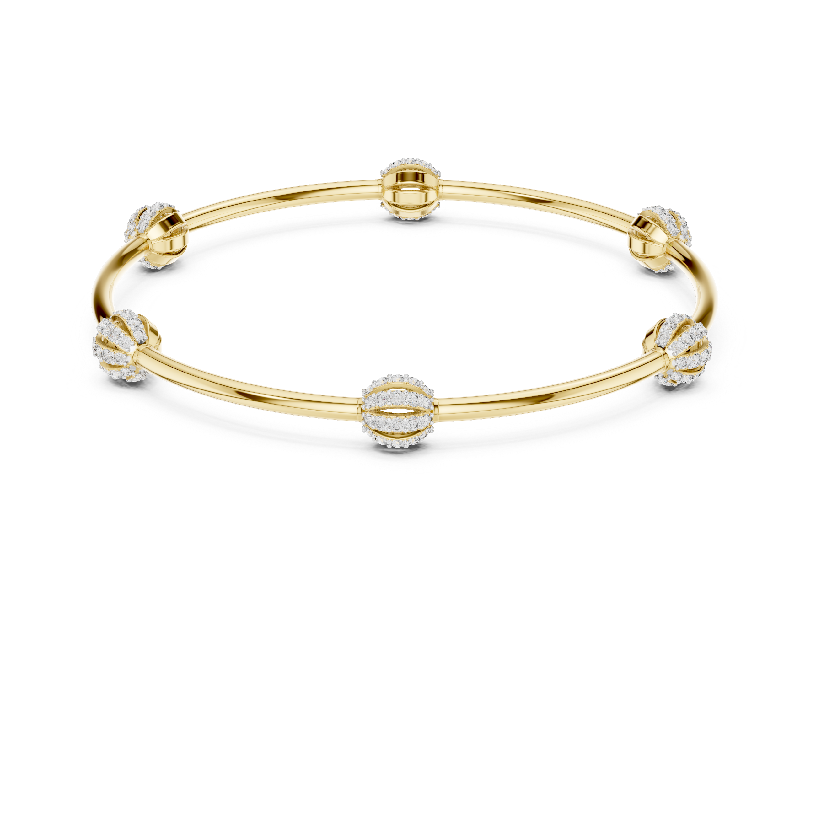 Minimalist Diamond Station Bracelet | 14K & 18K Gold | IGI Certified