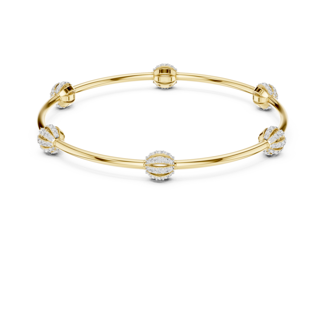 Minimalist Diamond Station Bracelet | 14K & 18K Gold | IGI Certified