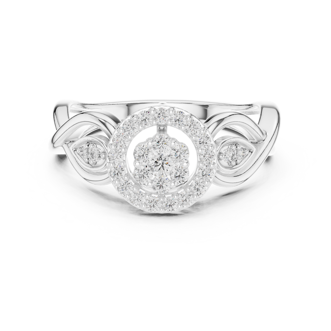 Oval Halo Lab-Grown Diamond Ring | Rose Gold | IGI Certified | Kiashaa Jewellery