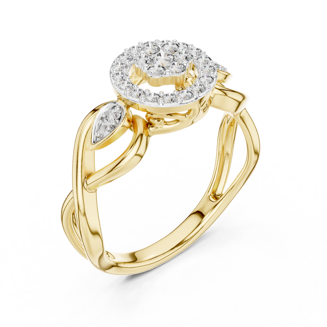 Oval Halo Lab-Grown Diamond Ring | Rose Gold | IGI Certified | Kiashaa Jewellery
