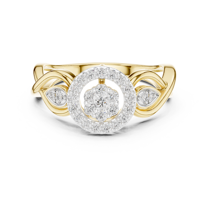 Oval Halo Lab-Grown Diamond Ring | Rose Gold | IGI Certified | Kiashaa Jewellery