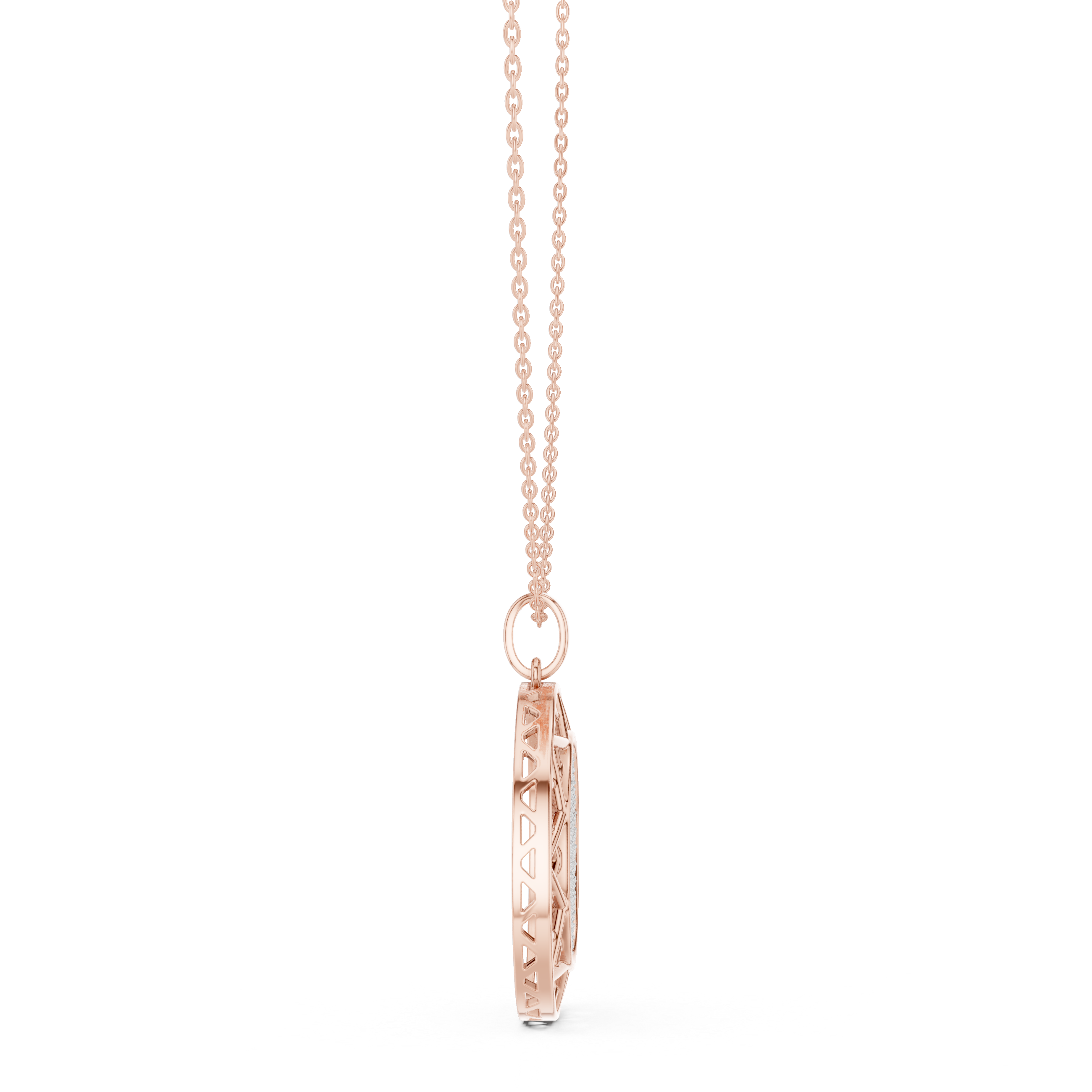 Geometric Openwork Diamond Pendant | 14K & 18K Gold | IGI Certified