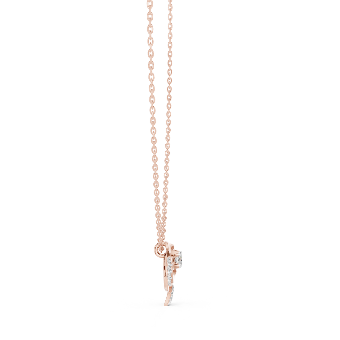 Rose Diamond Pendant | 14K & 18K Gold | IGI Certified