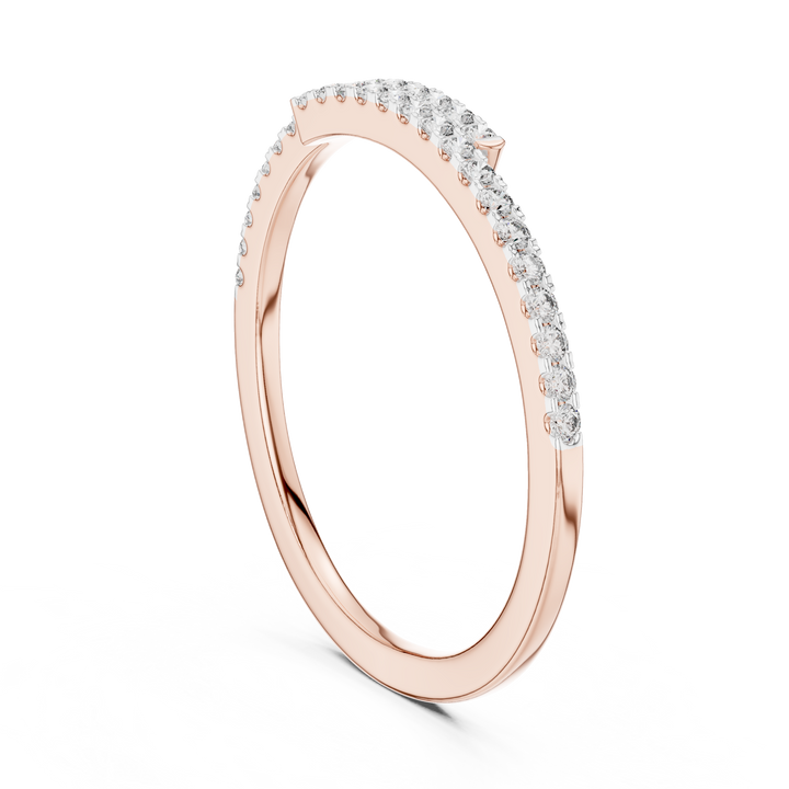 Half Eternity Lab-Grown Diamond Band Ring | IGI Certified | Kiashaa Jewellery