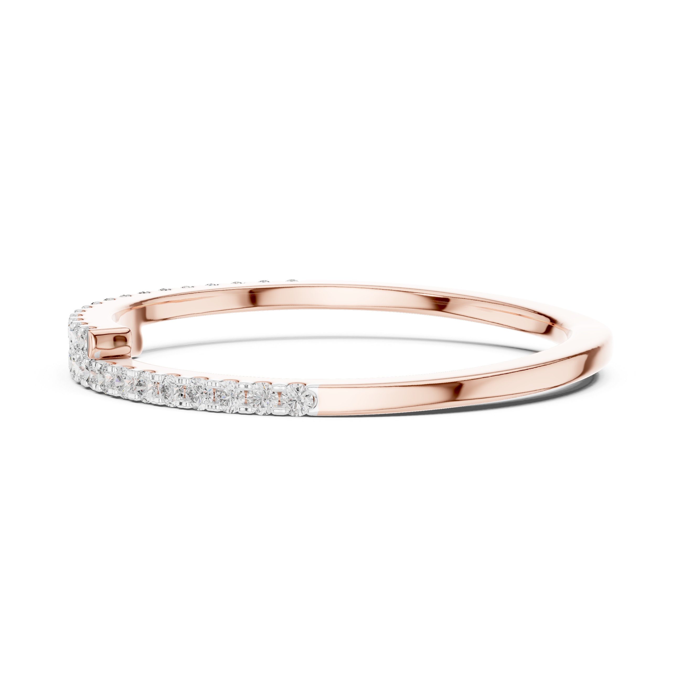 Half Eternity Lab-Grown Diamond Band Ring | IGI Certified | Kiashaa Jewellery