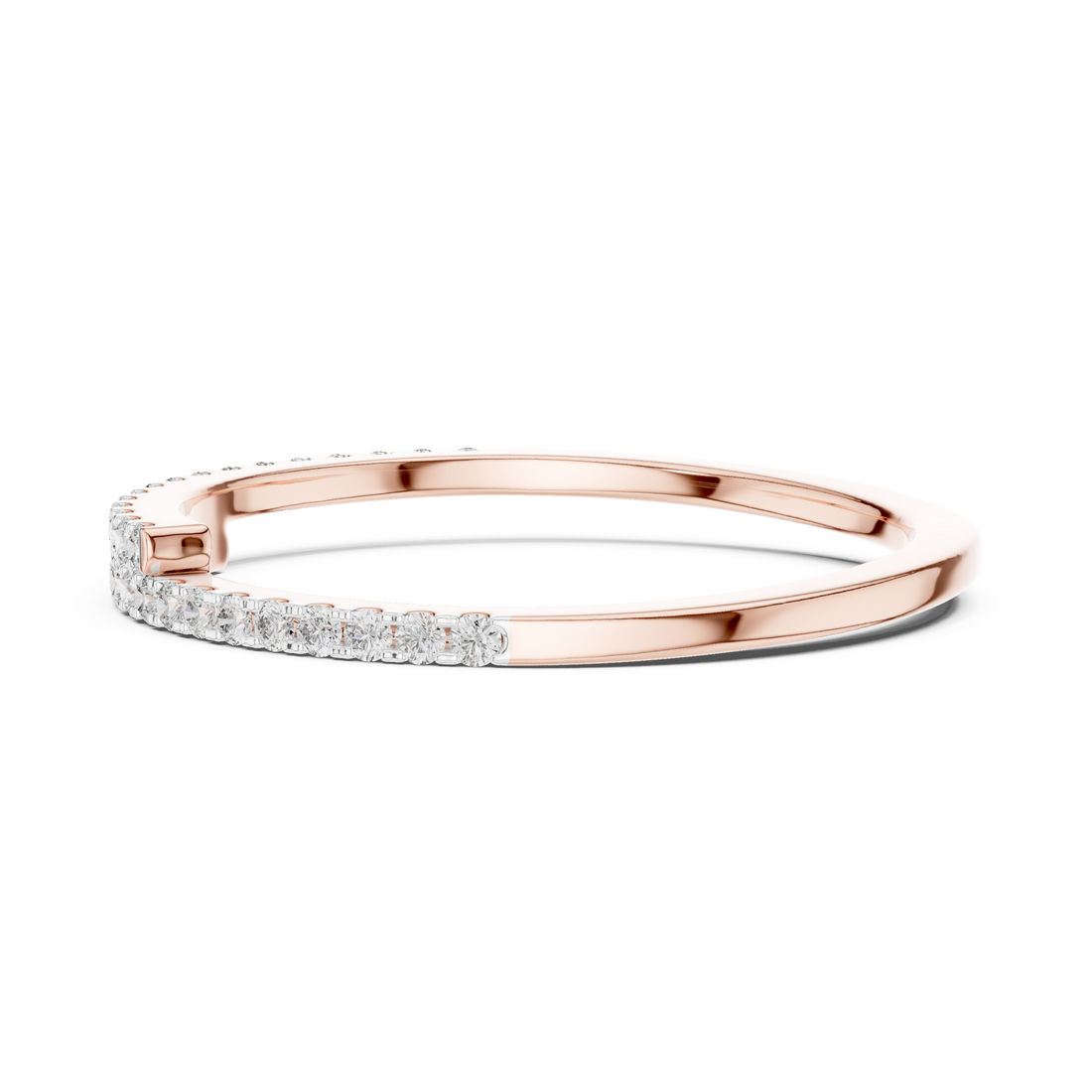 Half Eternity Lab-Grown Diamond Band Ring | IGI Certified | Kiashaa Jewellery