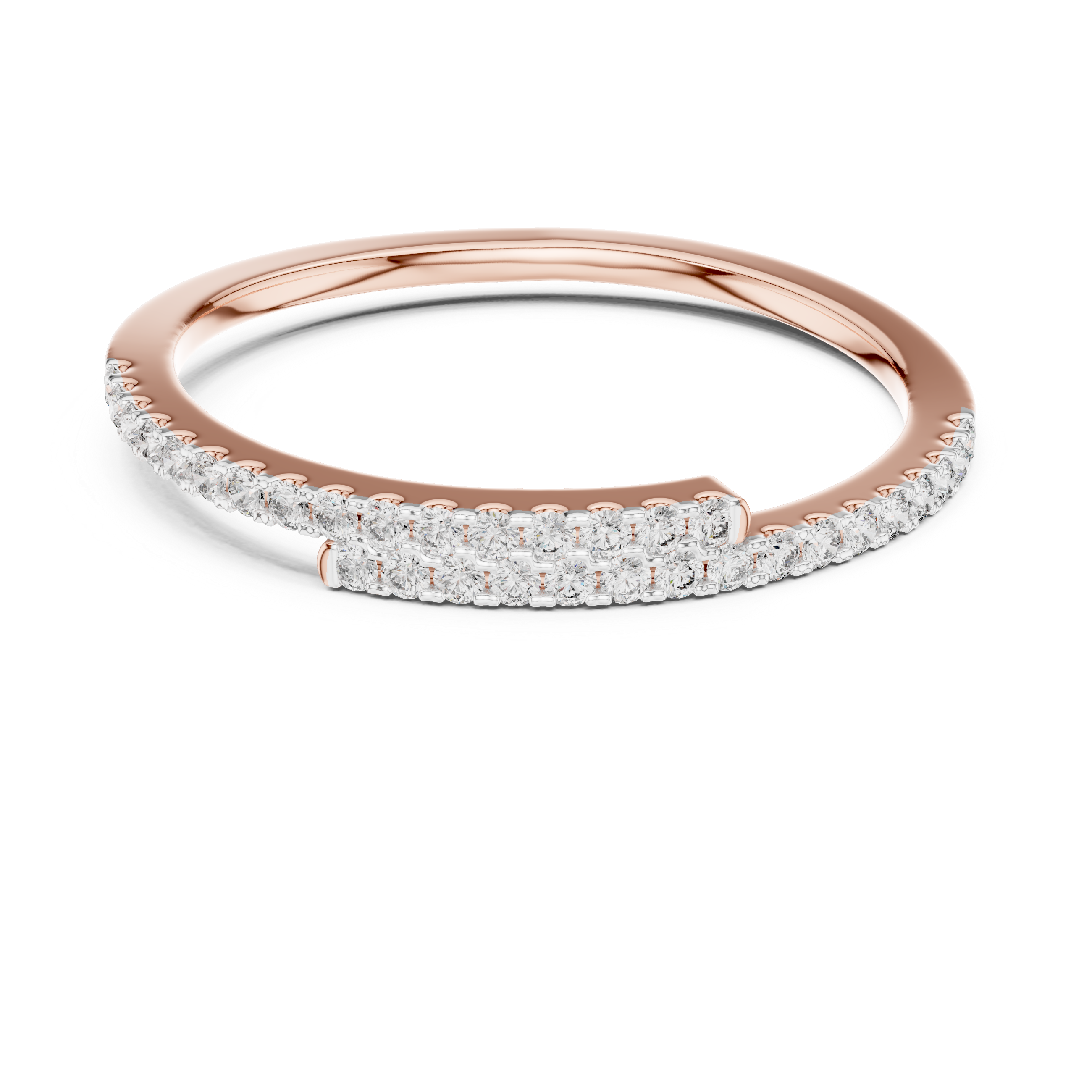 Half Eternity Lab-Grown Diamond Band Ring | IGI Certified | Kiashaa Jewellery