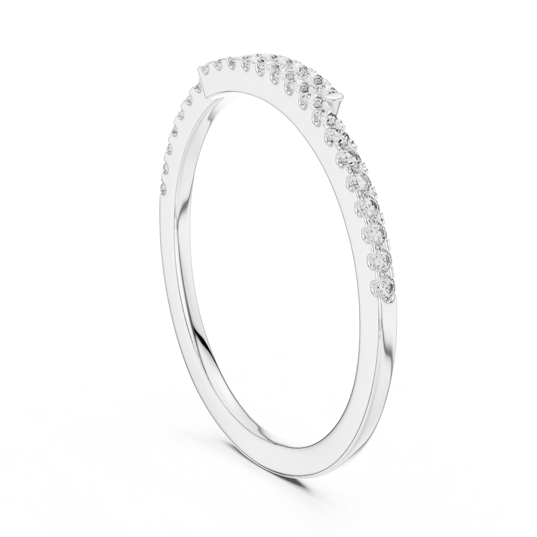 Half Eternity Lab-Grown Diamond Band Ring | IGI Certified | Kiashaa Jewellery