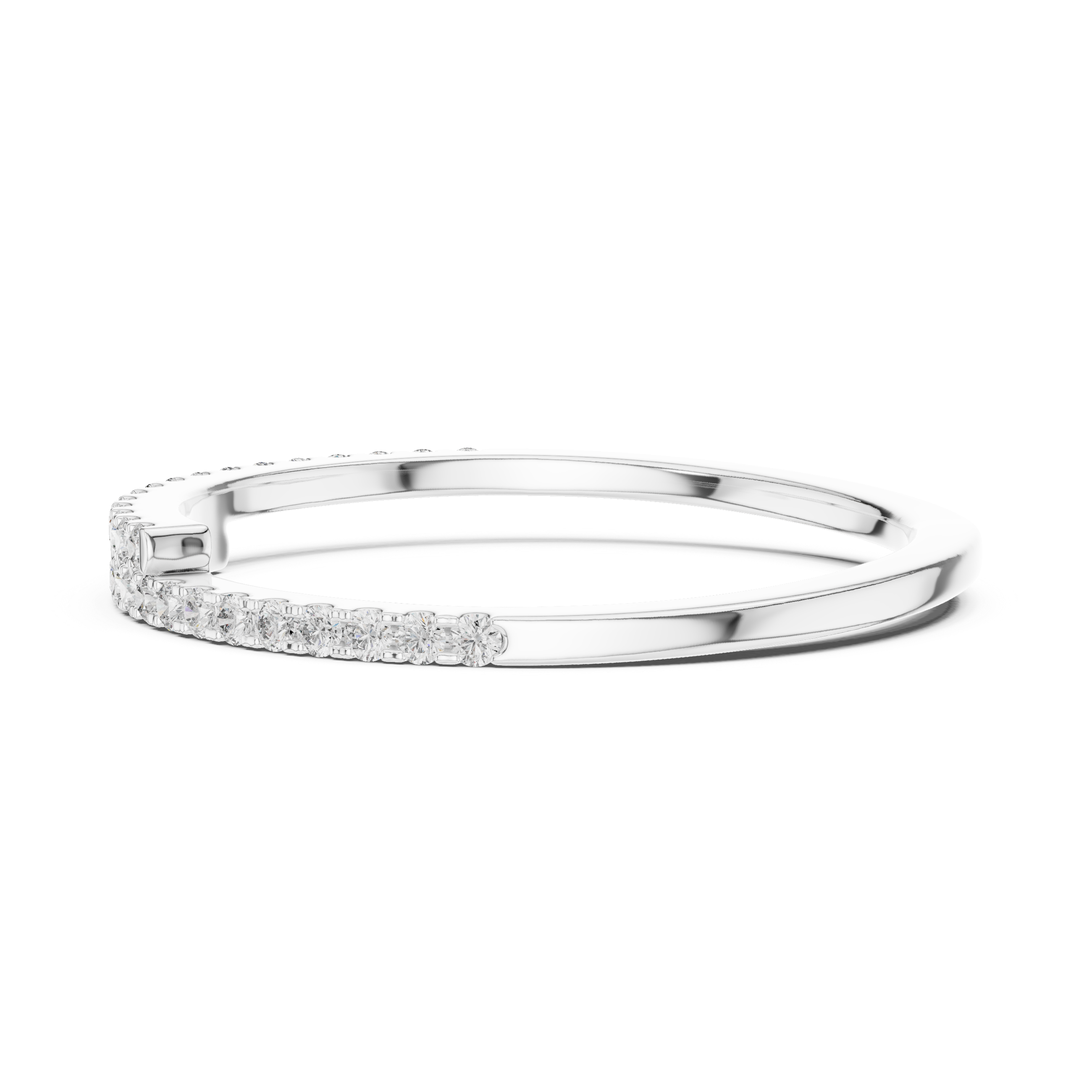 Half Eternity Lab-Grown Diamond Band Ring | IGI Certified | Kiashaa Jewellery