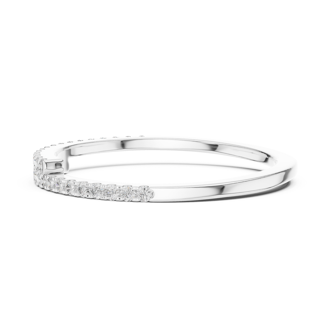 Half Eternity Lab-Grown Diamond Band Ring | IGI Certified | Kiashaa Jewellery