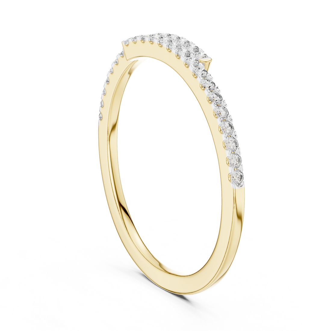 Half Eternity Lab-Grown Diamond Band Ring | IGI Certified | Kiashaa Jewellery
