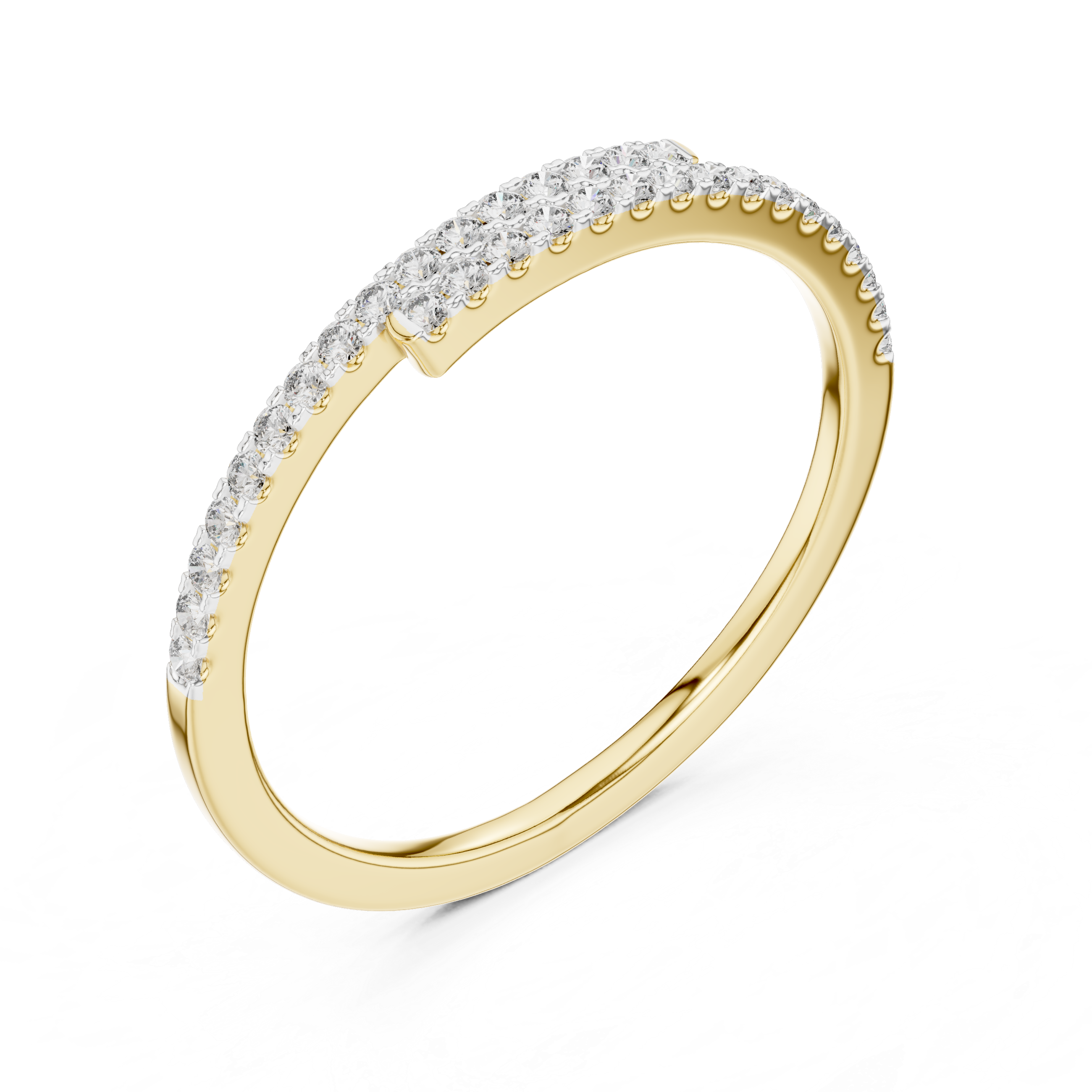 Half Eternity Lab-Grown Diamond Band Ring | IGI Certified | Kiashaa Jewellery