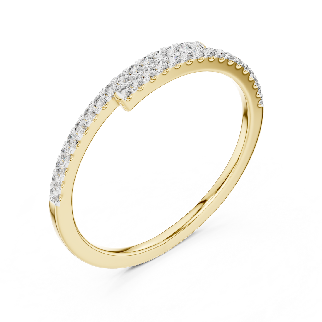 Half Eternity Lab-Grown Diamond Band Ring | IGI Certified | Kiashaa Jewellery