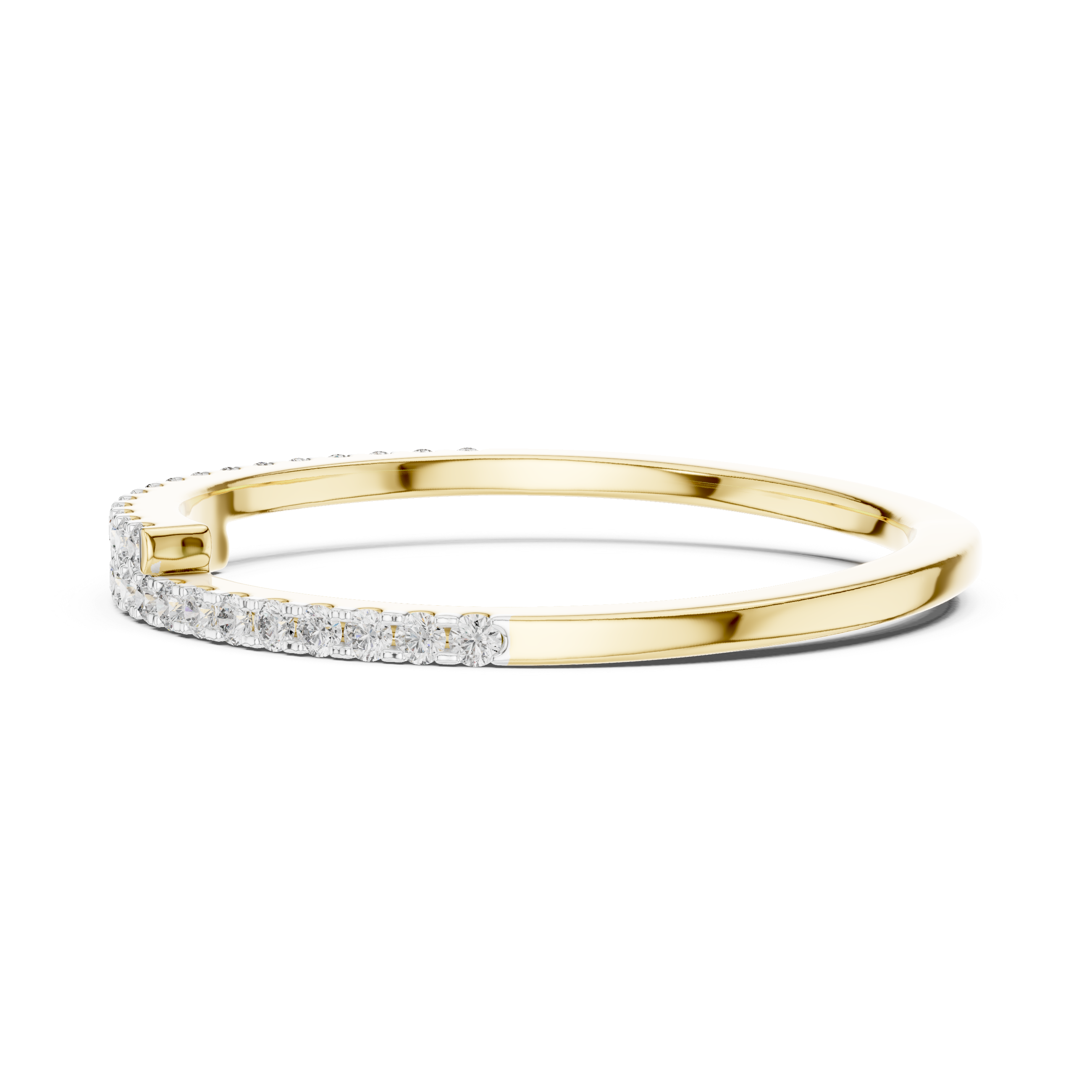 Half Eternity Lab-Grown Diamond Band Ring | IGI Certified | Kiashaa Jewellery