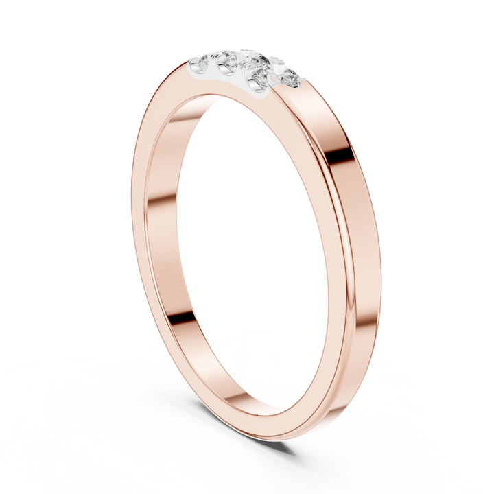 Classic Half-Eternity Lab-Grown Diamond Band Ring | IGI Certified | Kiashaa Jewellery