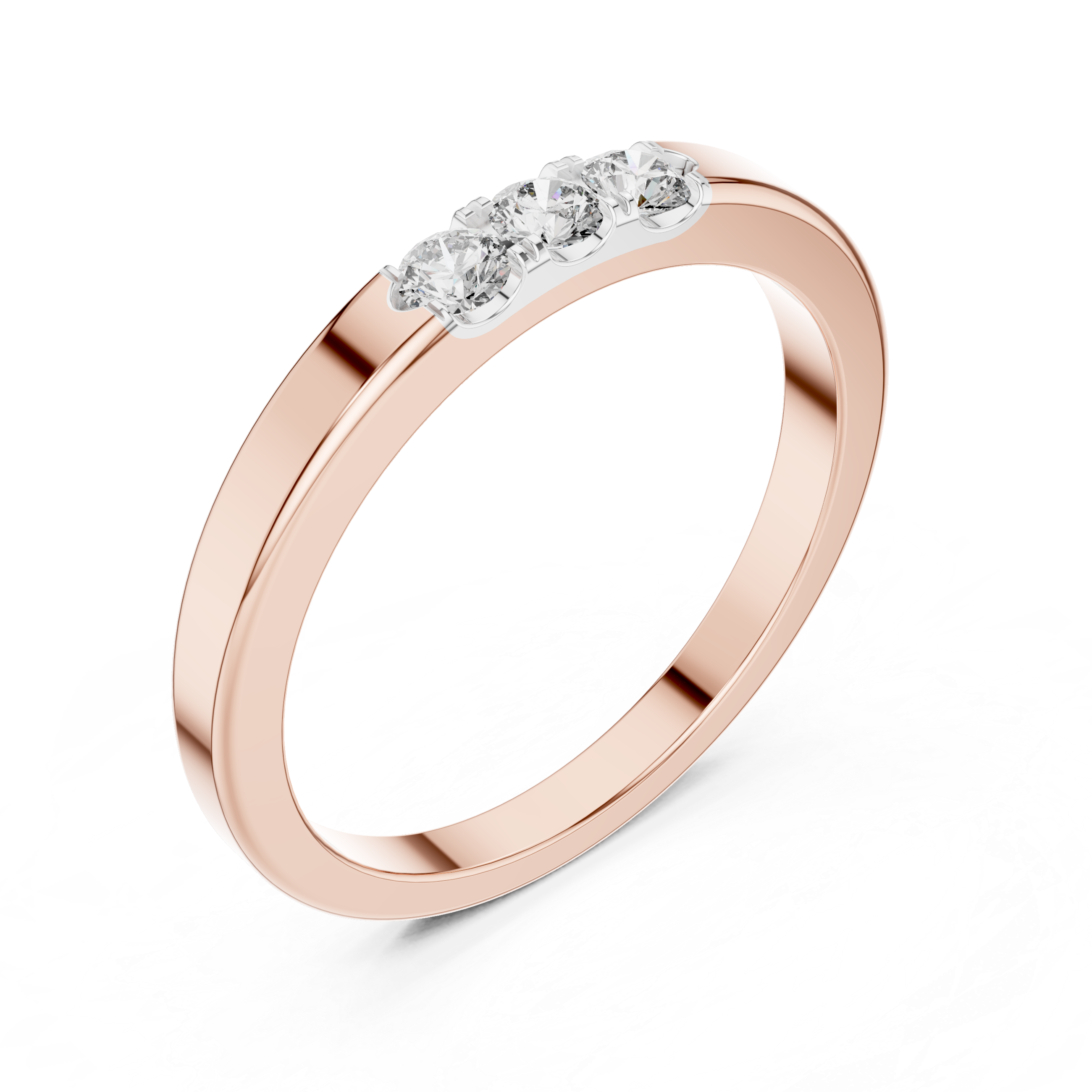 Classic Half-Eternity Lab-Grown Diamond Band Ring | IGI Certified | Kiashaa Jewellery