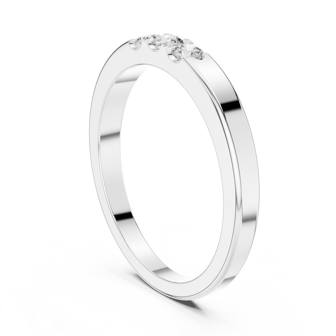 Classic Half-Eternity Lab-Grown Diamond Band Ring | IGI Certified | Kiashaa Jewellery