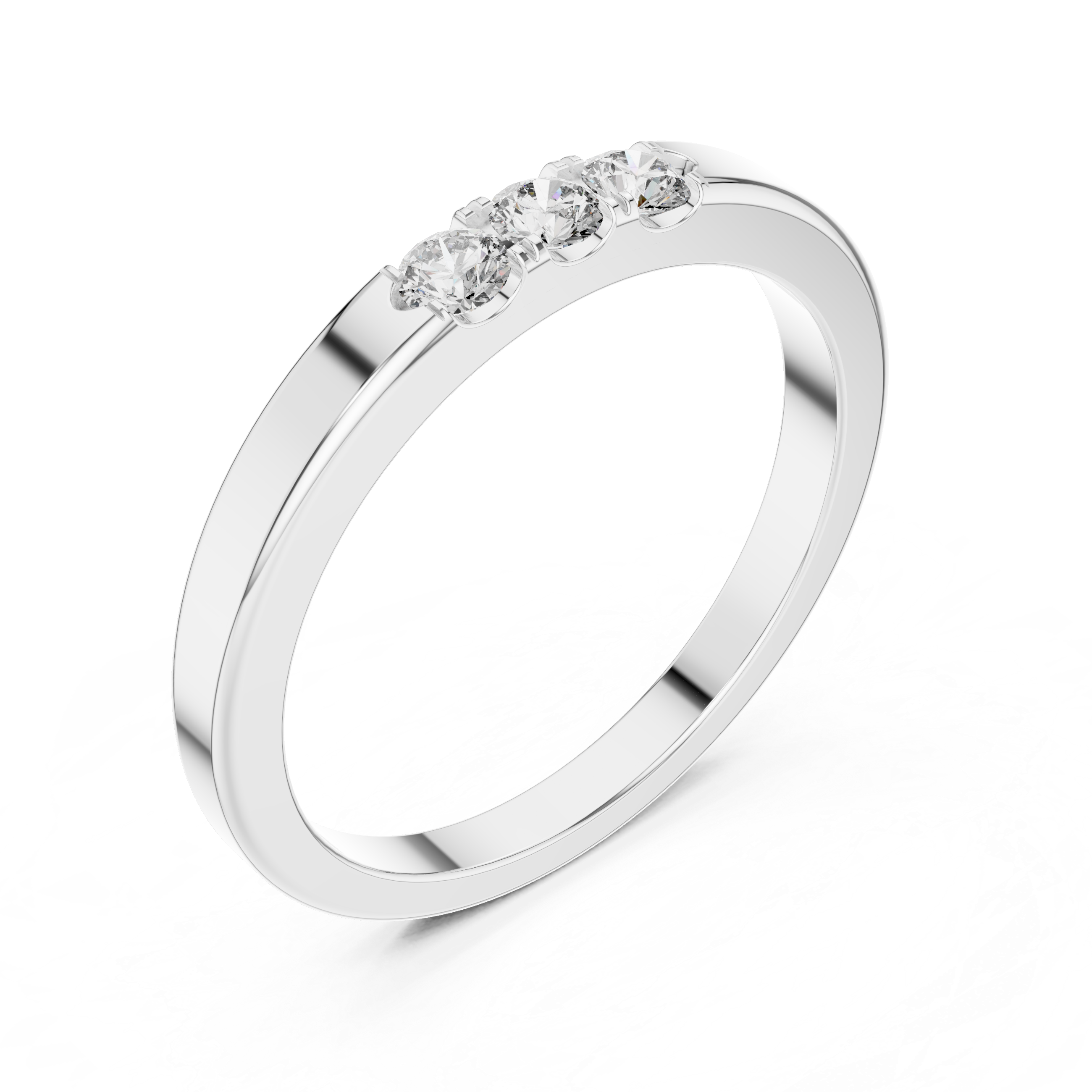 Classic Half-Eternity Lab-Grown Diamond Band Ring | IGI Certified | Kiashaa Jewellery
