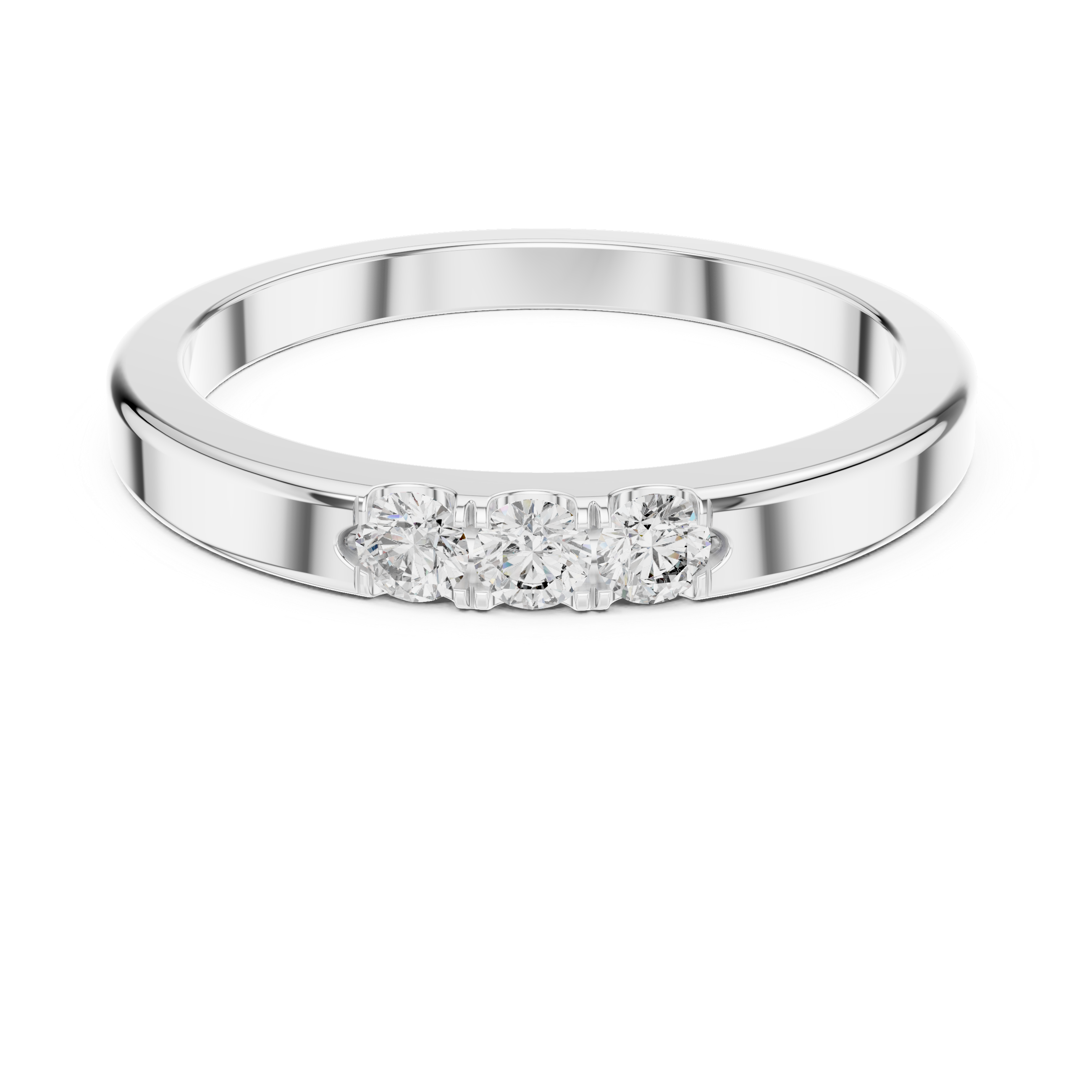 Classic Half-Eternity Lab-Grown Diamond Band Ring | IGI Certified | Kiashaa Jewellery