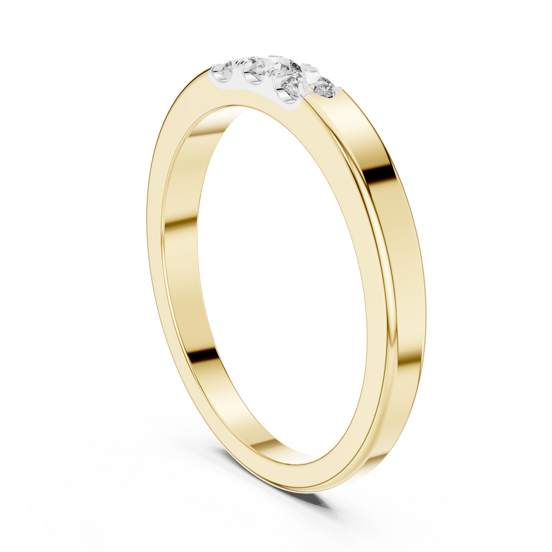 Classic Half-Eternity Lab-Grown Diamond Band Ring | IGI Certified | Kiashaa Jewellery