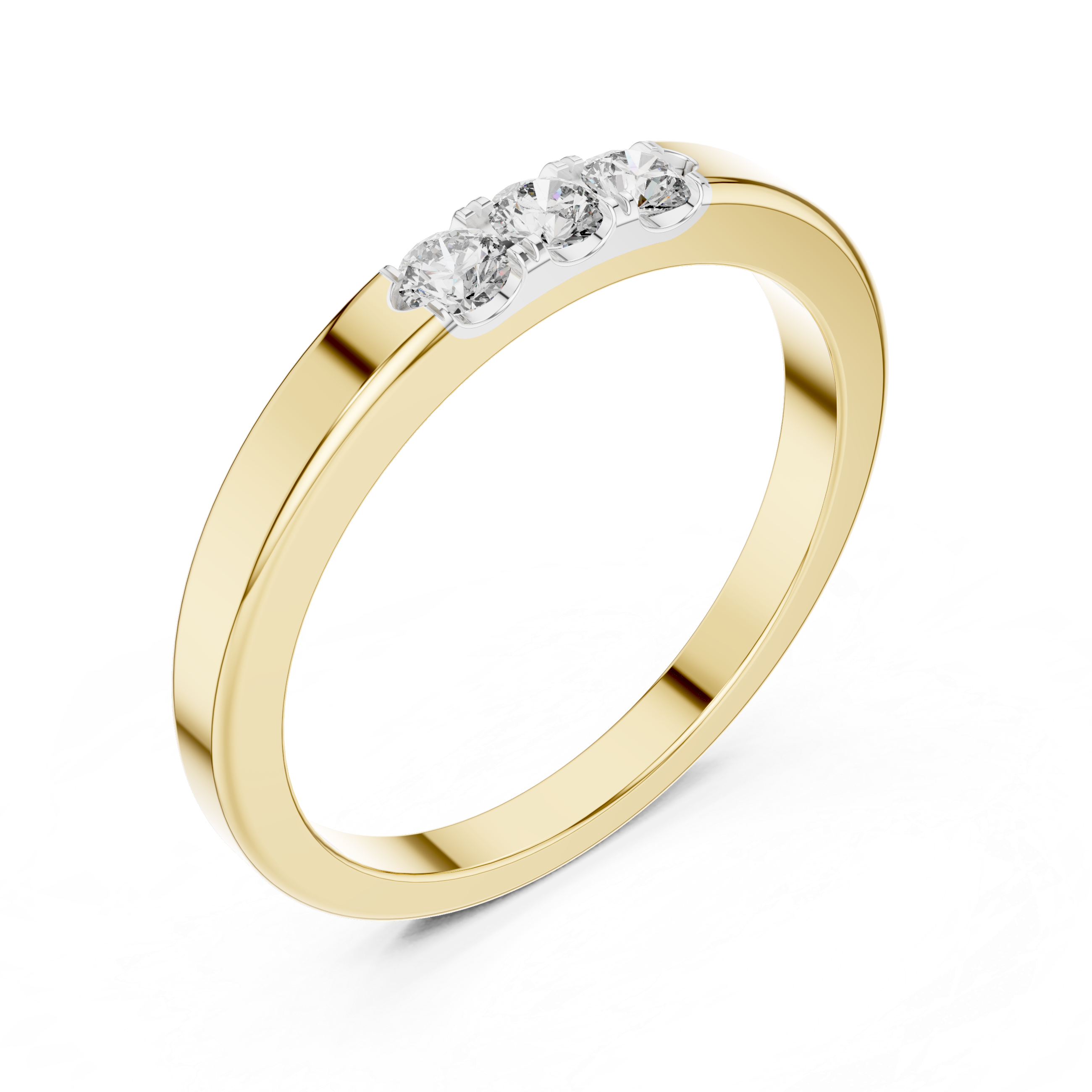 Classic Half-Eternity Lab-Grown Diamond Band Ring | IGI Certified | Kiashaa Jewellery