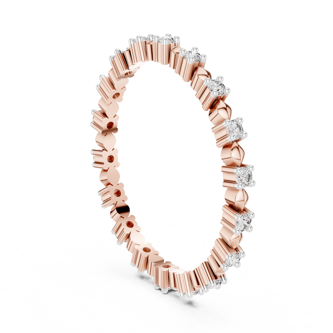 Lab-Grown Diamond Eternity Band Bracelet | IGI Certified | Kiashaa Jewellery