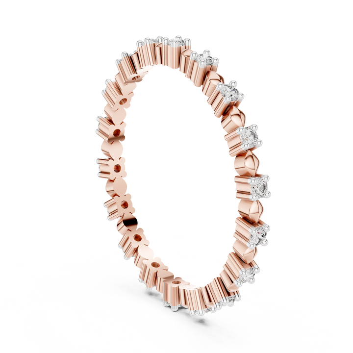 Lab-Grown Diamond Eternity Band Bracelet | IGI Certified | Kiashaa Jewellery