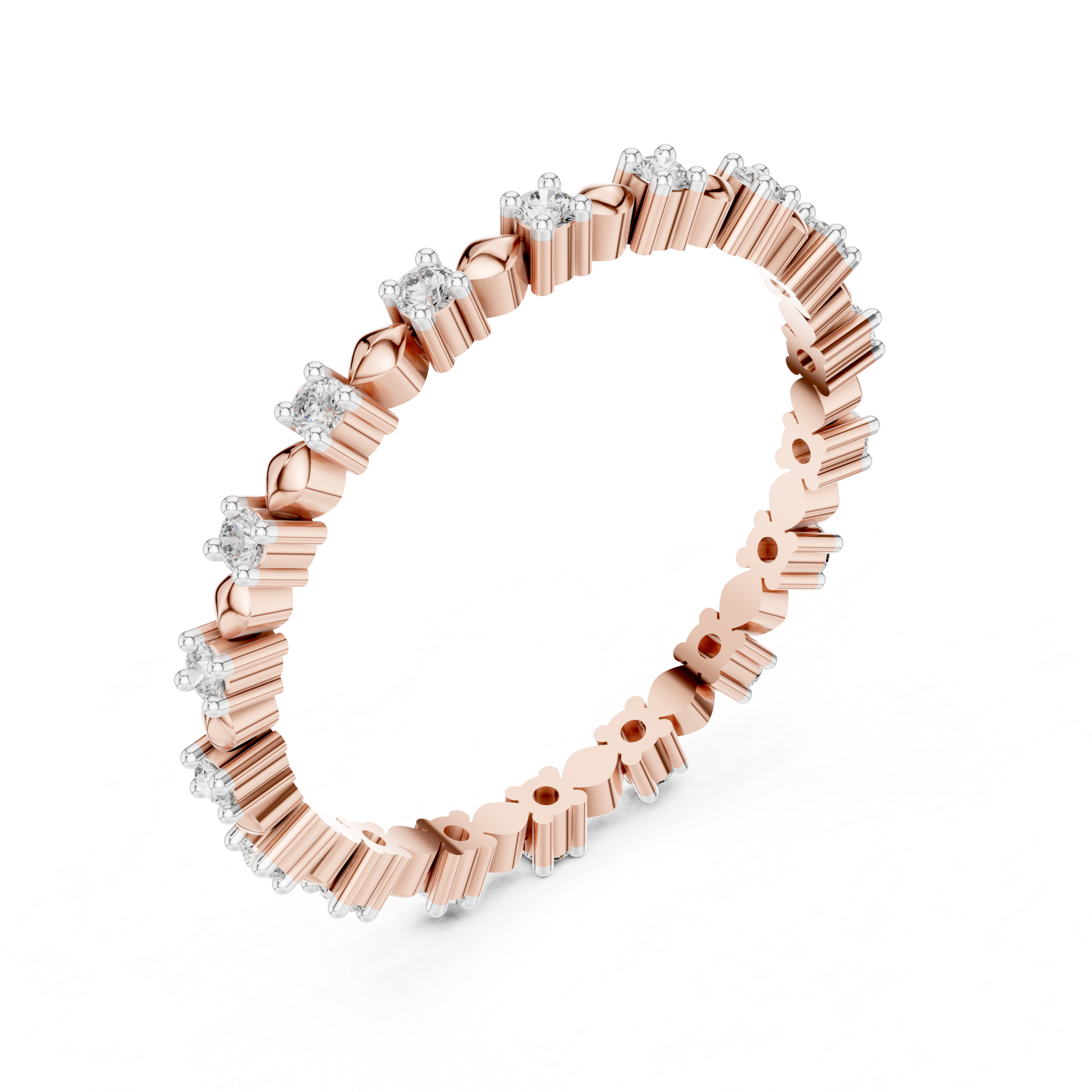 Lab-Grown Diamond Eternity Band Bracelet | IGI Certified | Kiashaa Jewellery