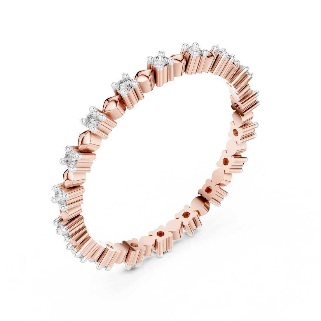Lab-Grown Diamond Eternity Band Bracelet | IGI Certified | Kiashaa Jewellery