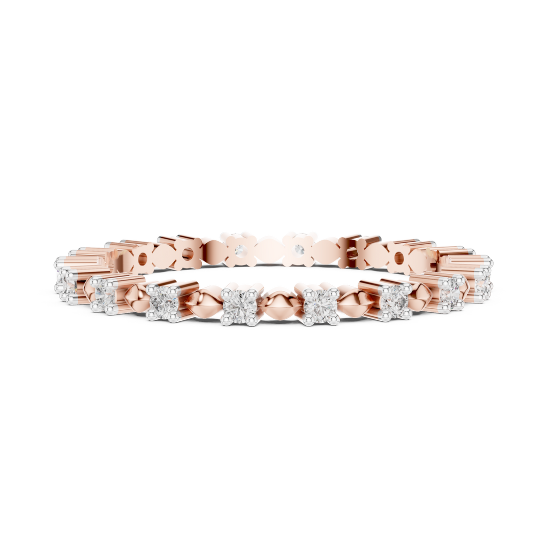 Lab-Grown Diamond Eternity Band Bracelet | IGI Certified | Kiashaa Jewellery