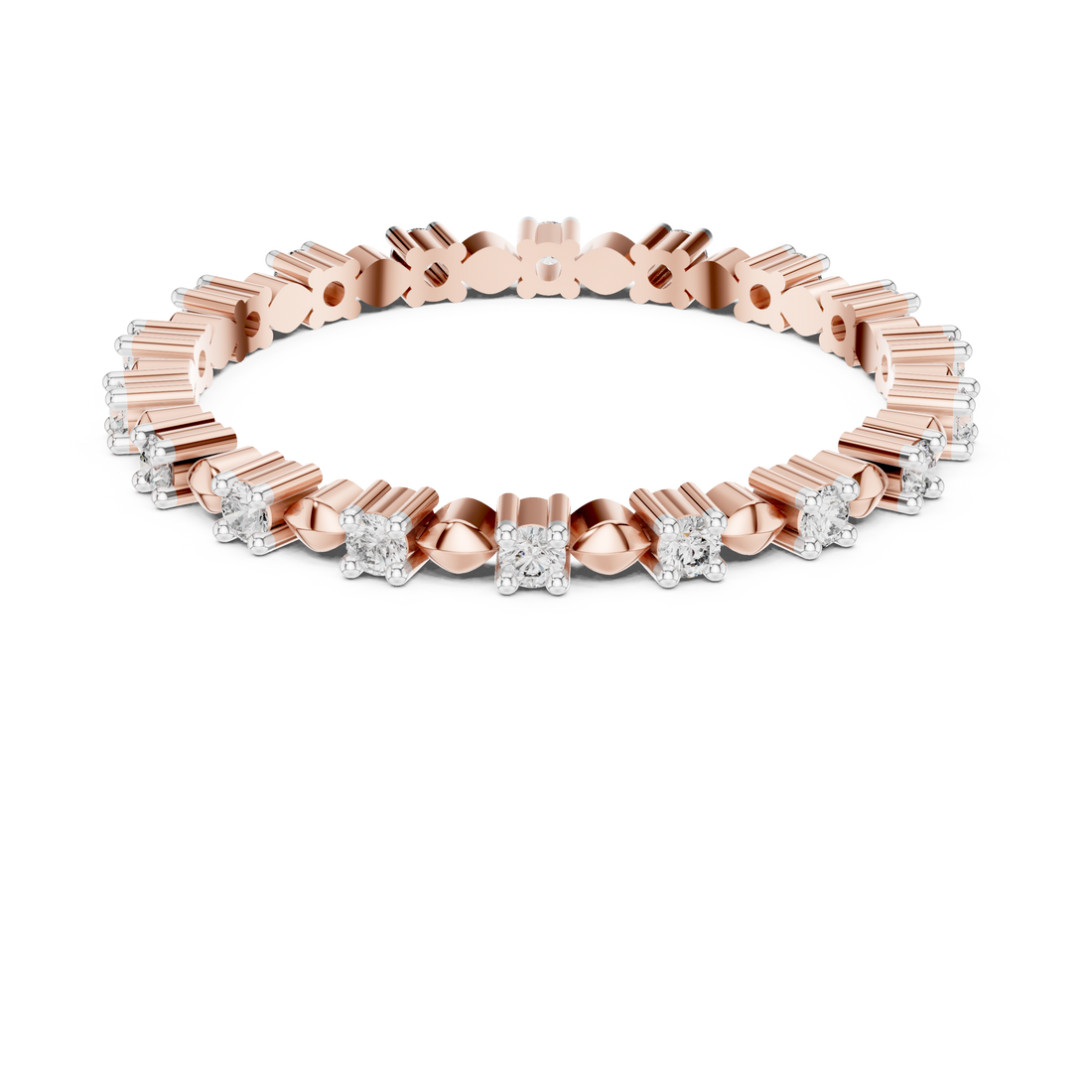 Lab-Grown Diamond Eternity Band Bracelet | IGI Certified | Kiashaa Jewellery