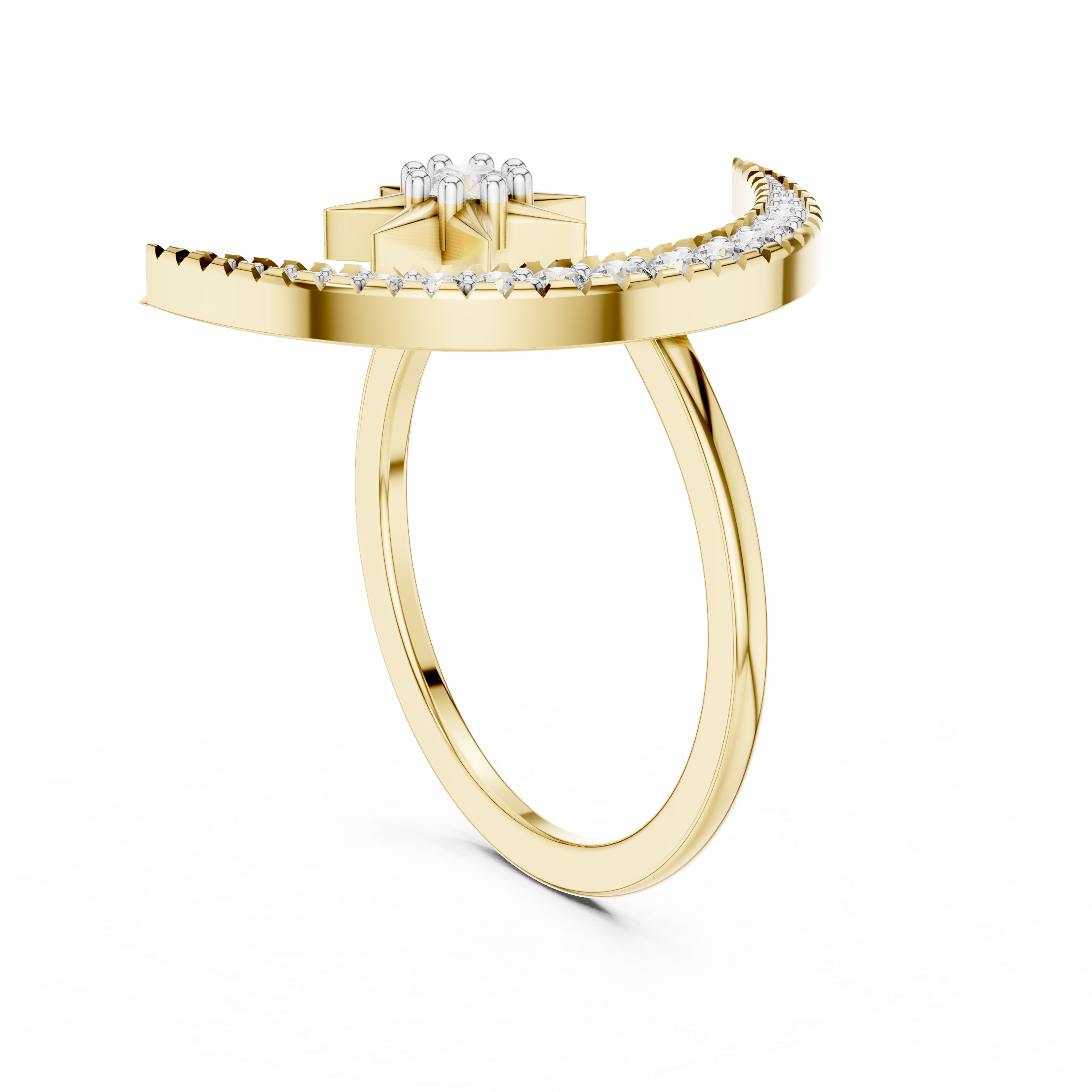 Lab-Grown Diamond Open Rose Gold Ring | IGI Certified | Kiashaa Jewellery